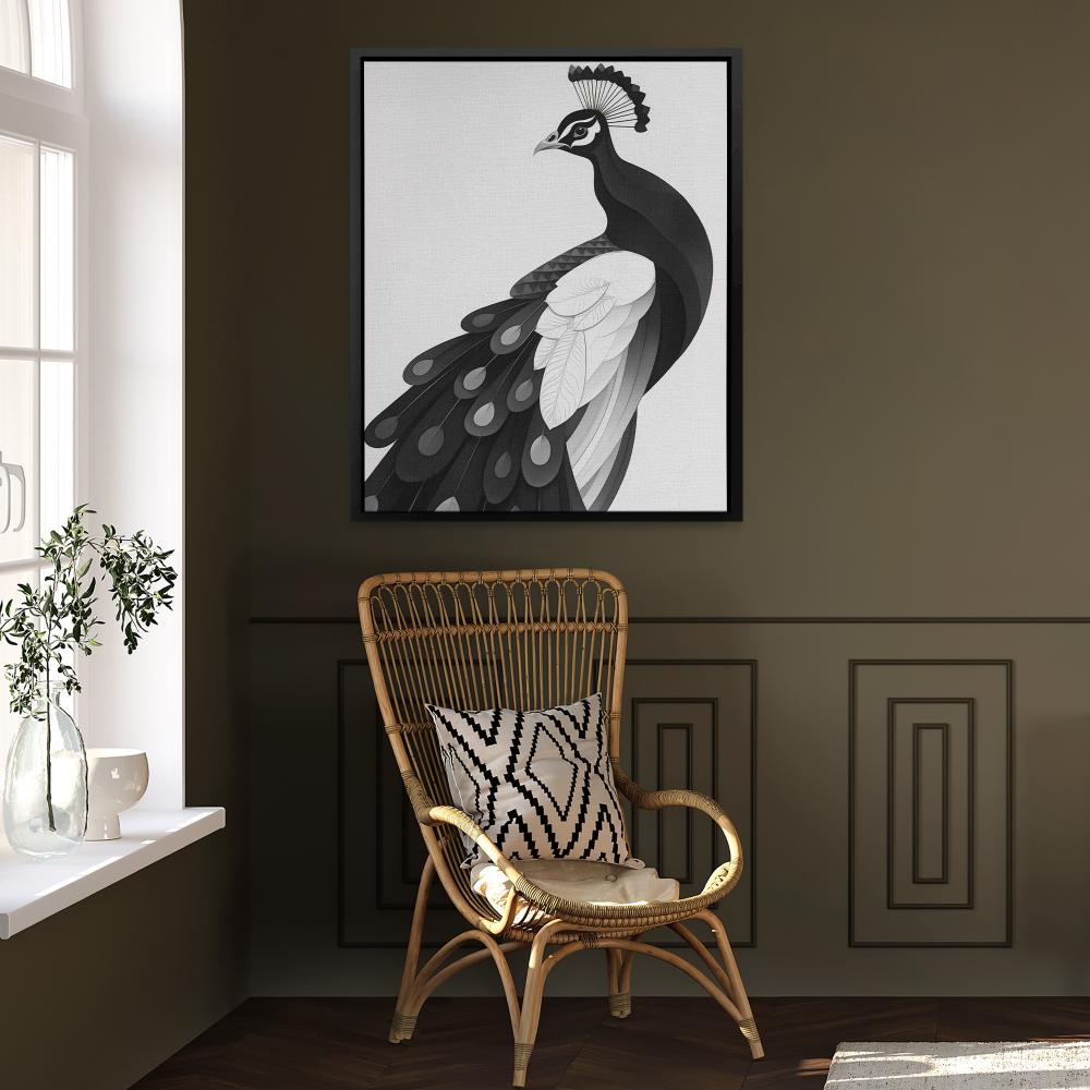 Light Peacock - Luxury Wall Art