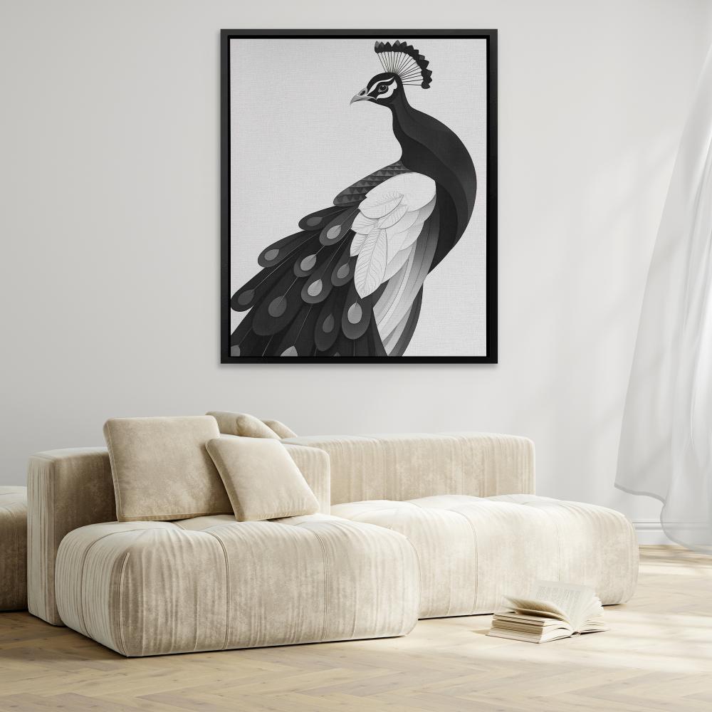 Light Peacock - Luxury Wall Art
