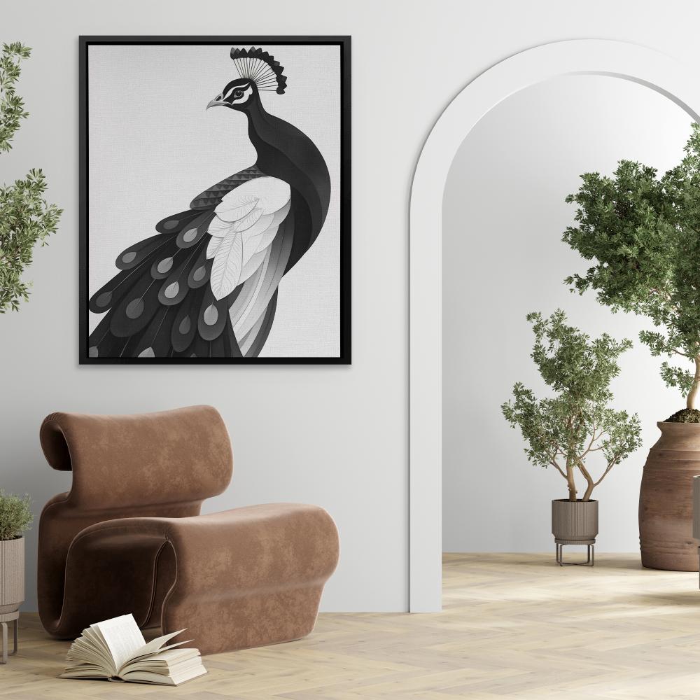 Light Peacock - Luxury Wall Art