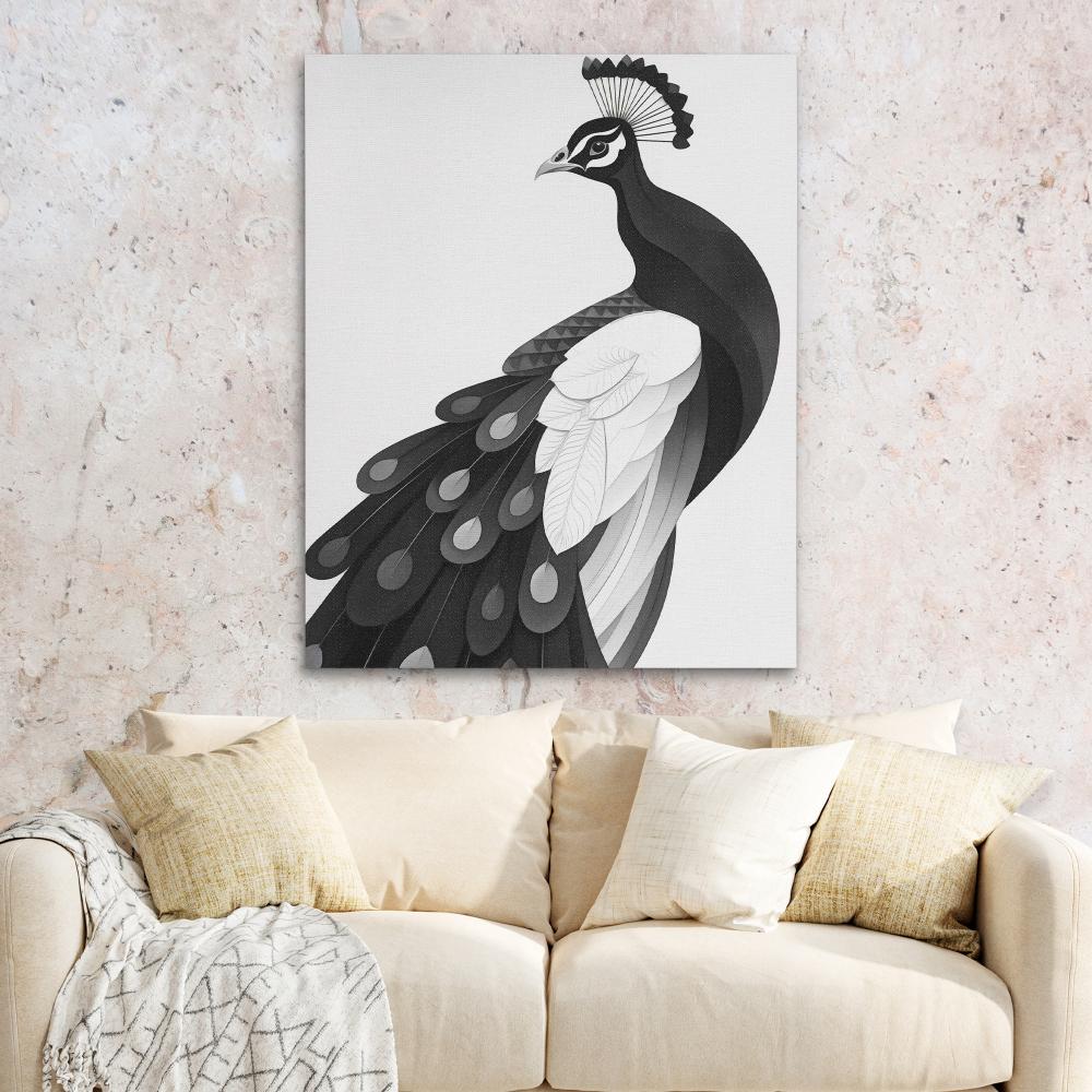 Light Peacock - Luxury Wall Art