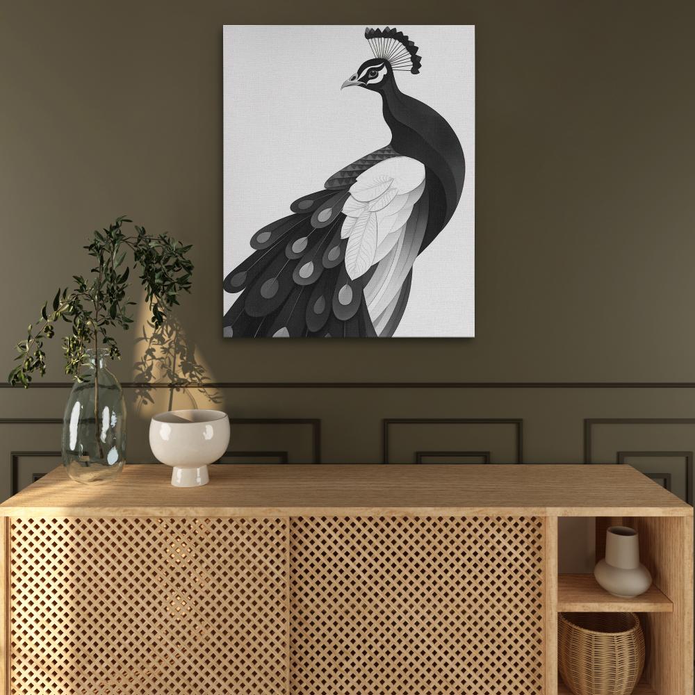 Light Peacock - Luxury Wall Art