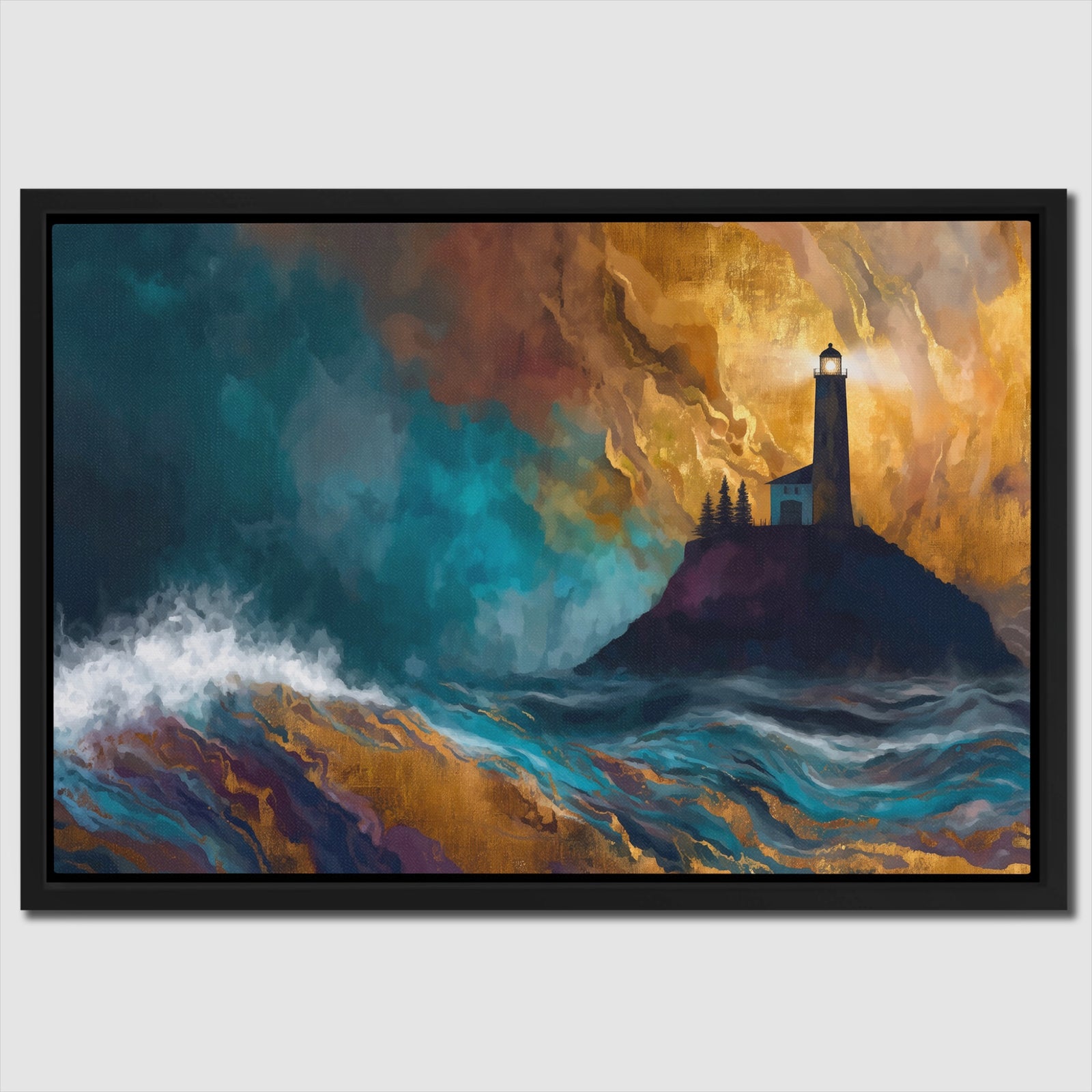 Lighthouse Stormy Vigil — Lighthouse Stormy Vigil Close Up Landscape 52