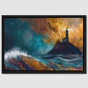 Lighthouse Stormy Vigil — Lighthouse Stormy Vigil Close Up Landscape 52