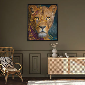Lightning Mane Portrait - Luxury Wall Art