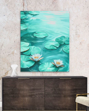 Lily Pads Serenade - Luxury Wall Art