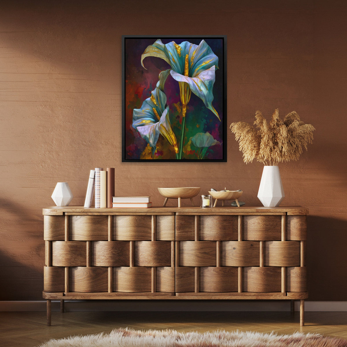 Lily Twilight Duet - Luxury Wall Art