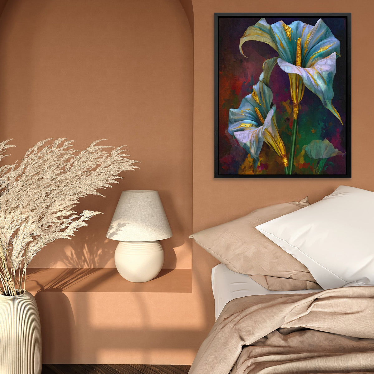 Lily Twilight Duet - Luxury Wall Art