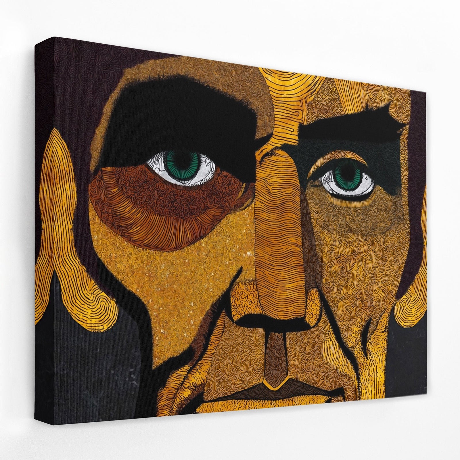Lincoln in Black and Gold - Luxury Wall Art