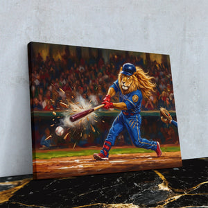 Lion Base Hit — Lion Base Hit Against Wall4x5 Reflect 8