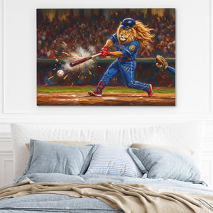Lion Base Hit — Lion Base Hit Light Blue Bed 218