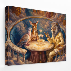 Lion Celestial Banquet — Lion Celestial Banquet Landscape   Side View   Mirror Wrap 198