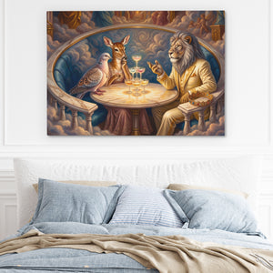 Lion Celestial Banquet — Lion Celestial Banquet Light Blue Bed 219