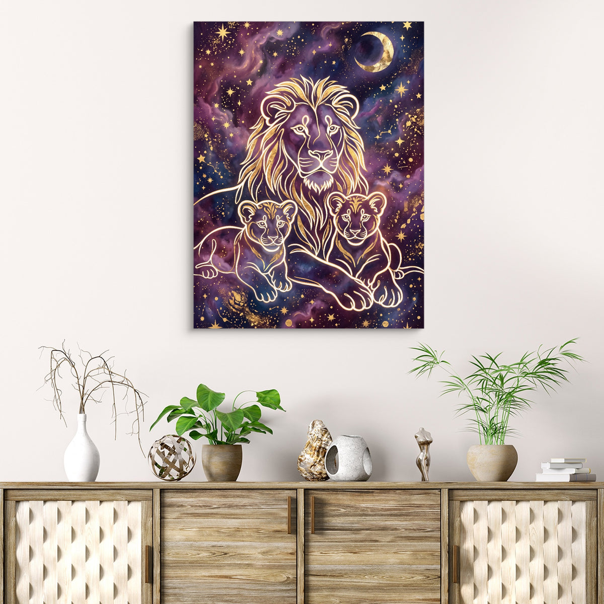 Lion Cosmic Gold — lion cosmic gold sq beach cabinet 1port flush print