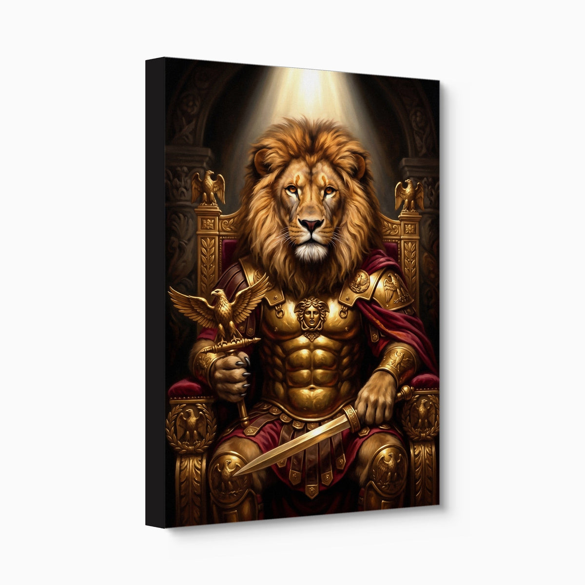 Lion Enthroned - Luxury Wall Art