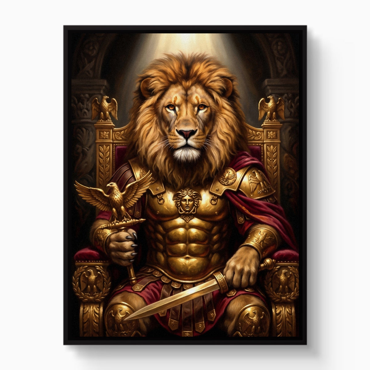 Lion Enthroned - Luxury Wall Art