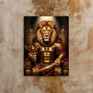 Lion Enthroned - Luxury Wall Art