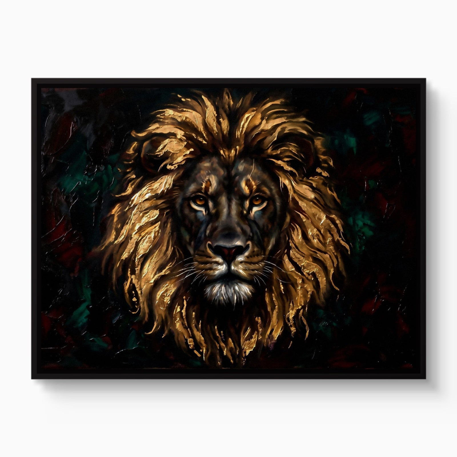Lion Gilded Majesty - Luxury Wall Art