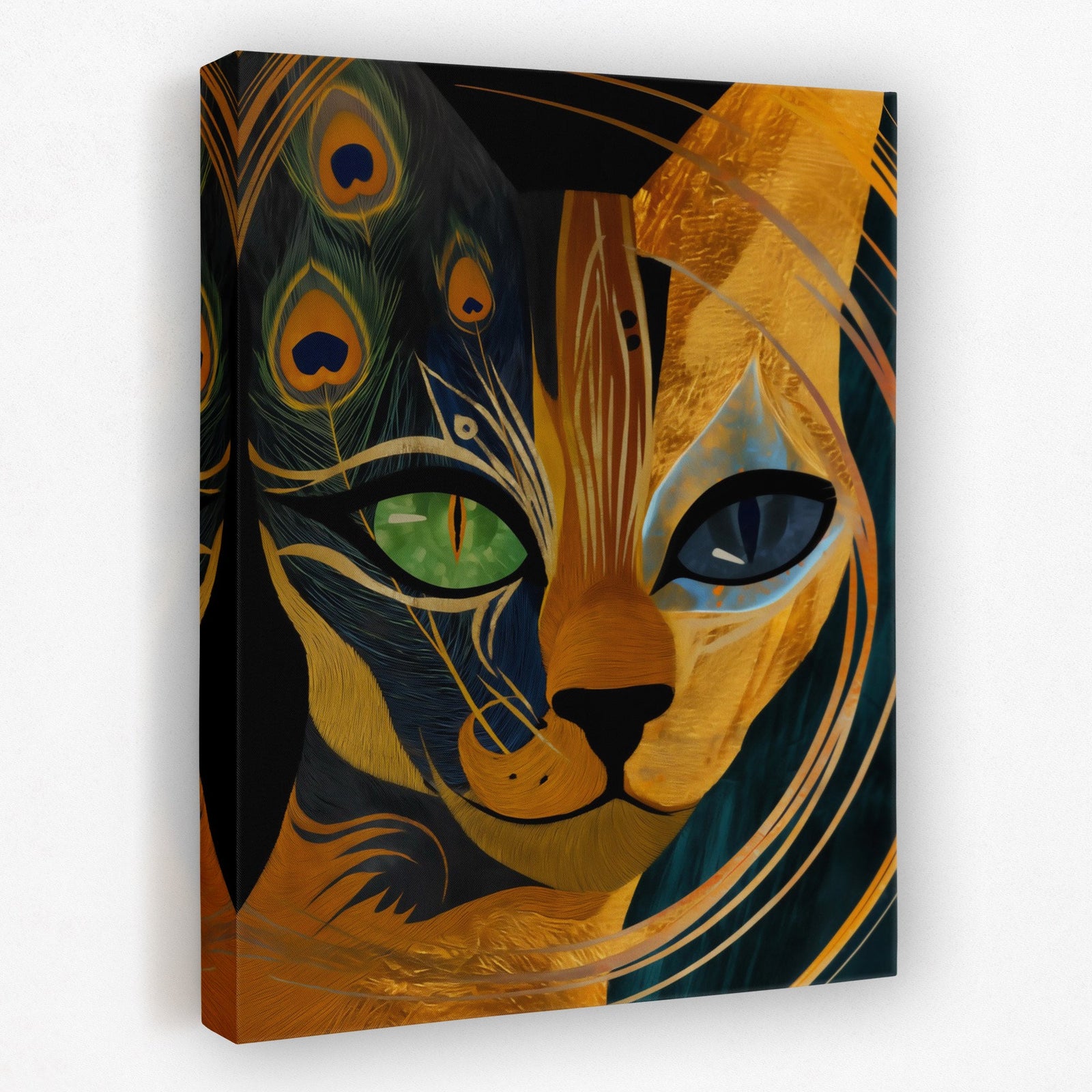 Lion Peacock Convergence - Luxury Wall Art