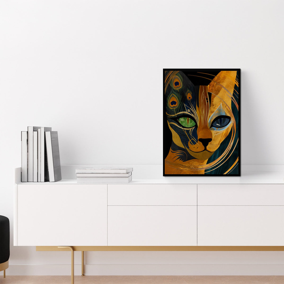 Lion Peacock Convergence - Luxury Wall Art