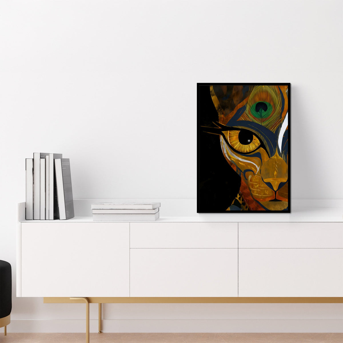 Lion Plume Oracle - Luxury Wall Art