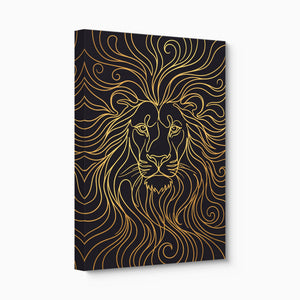 Lion's Liquid Mane — lion's liquid mane angled flush print