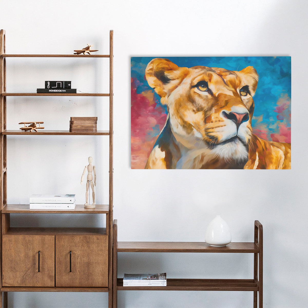 Lioness Against Dawn - Luxury Wall Art
