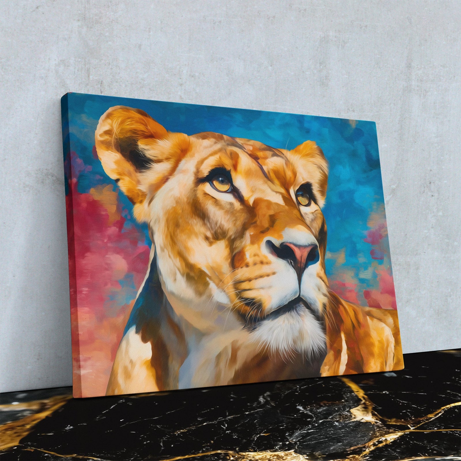 Lioness Against Dawn - Luxury Wall Art