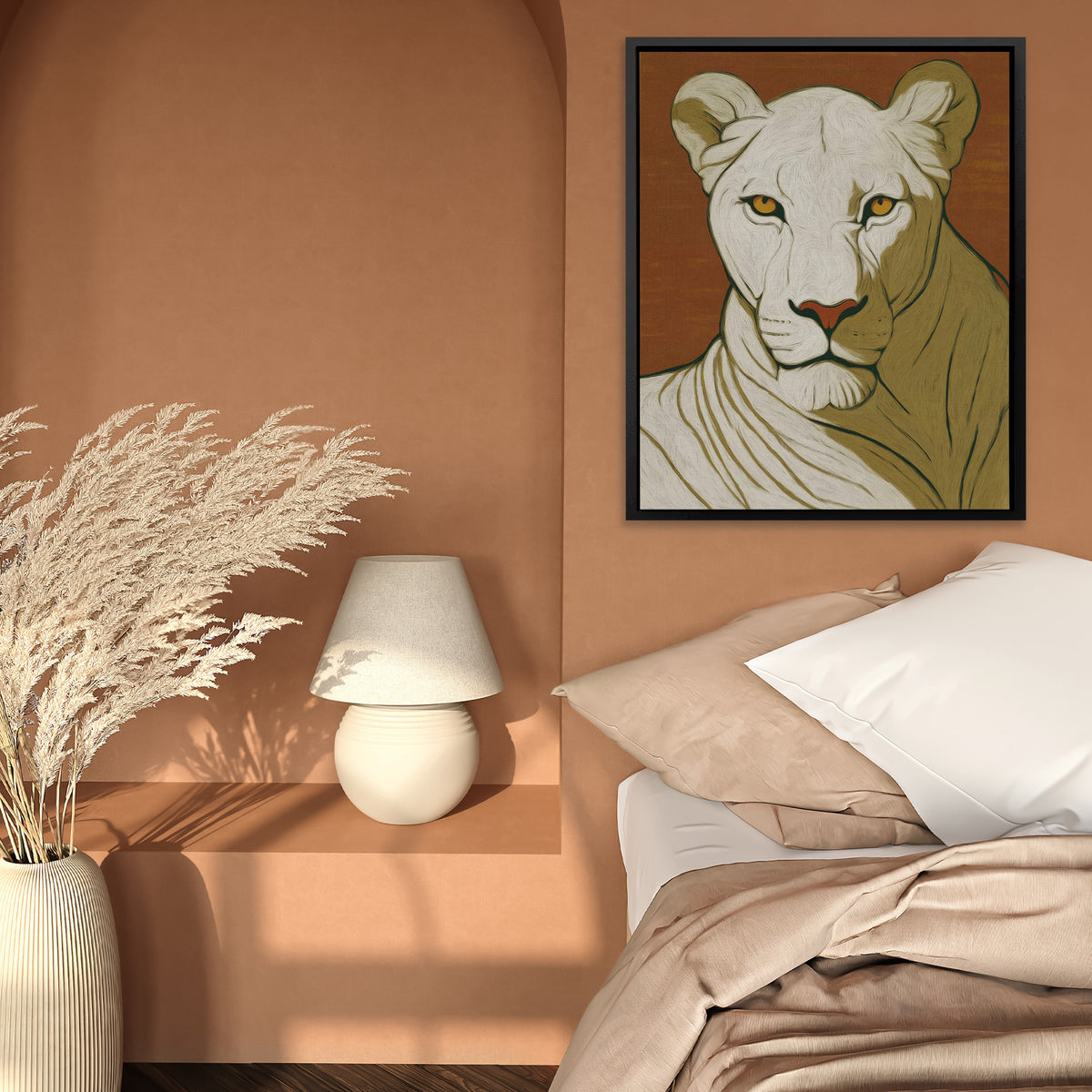 Lioness Amber Portrait