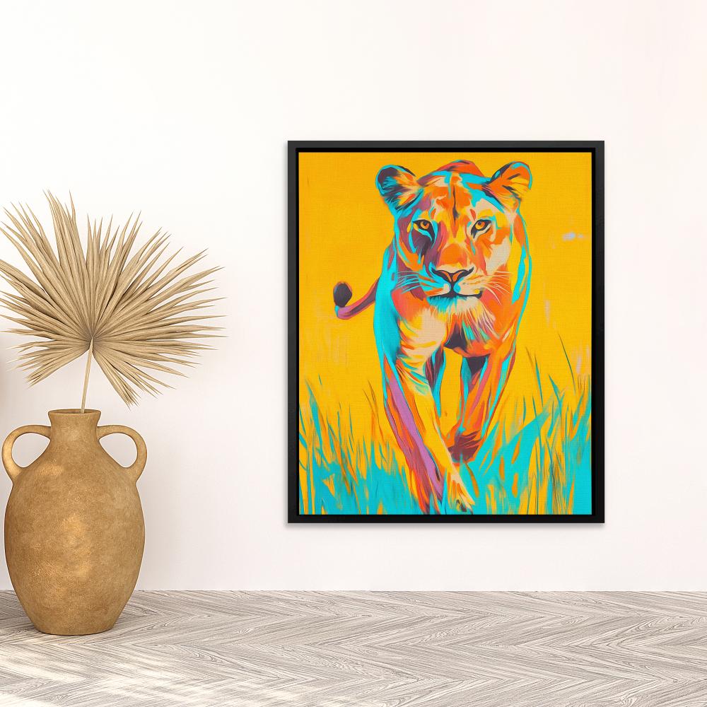 Lioness Fierce Stride - Luxury Wall Art