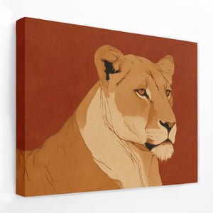 Lioness in Ember - Luxury Wall Art