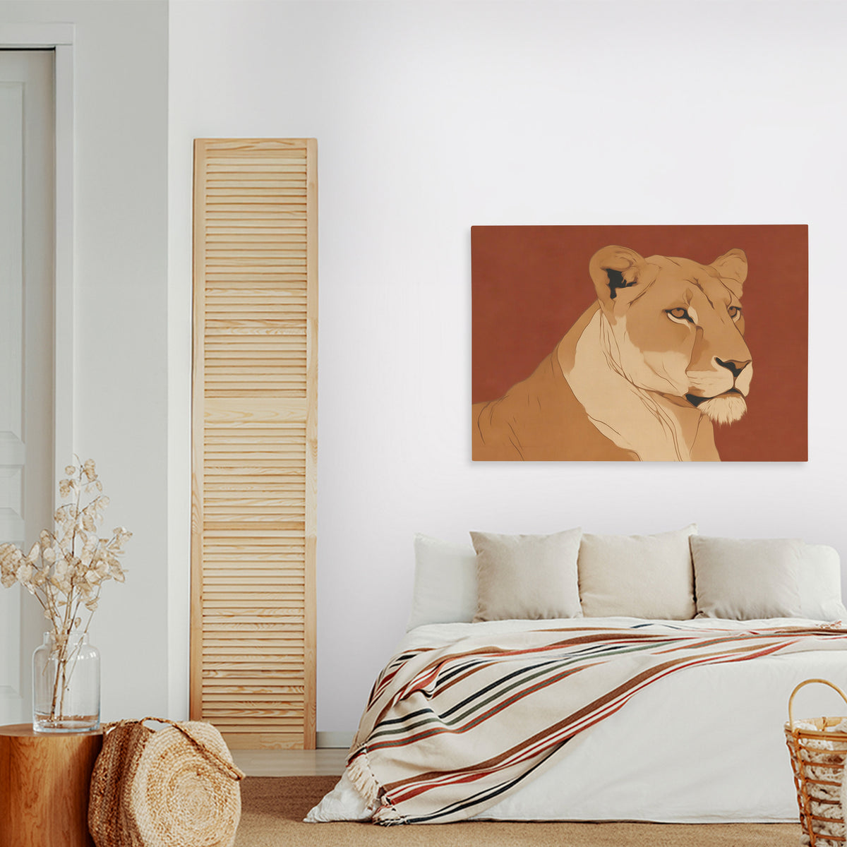Lioness in Ember - Luxury Wall Art
