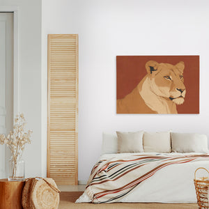 Lioness in Ember - Luxury Wall Art