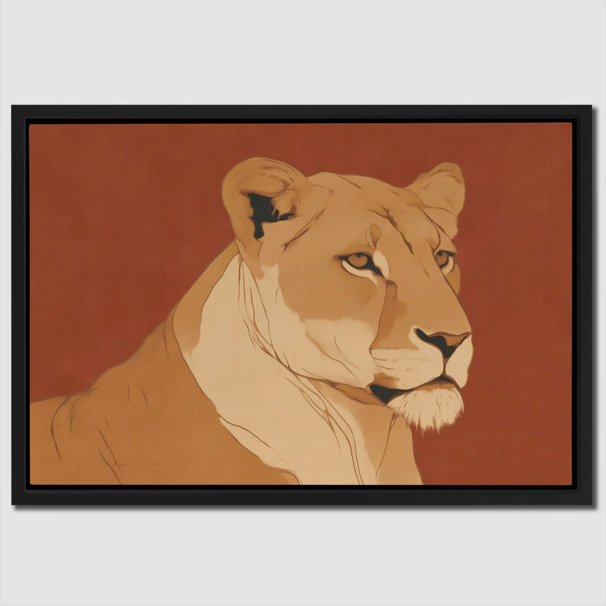 Lioness in Ember - Luxury Wall Art