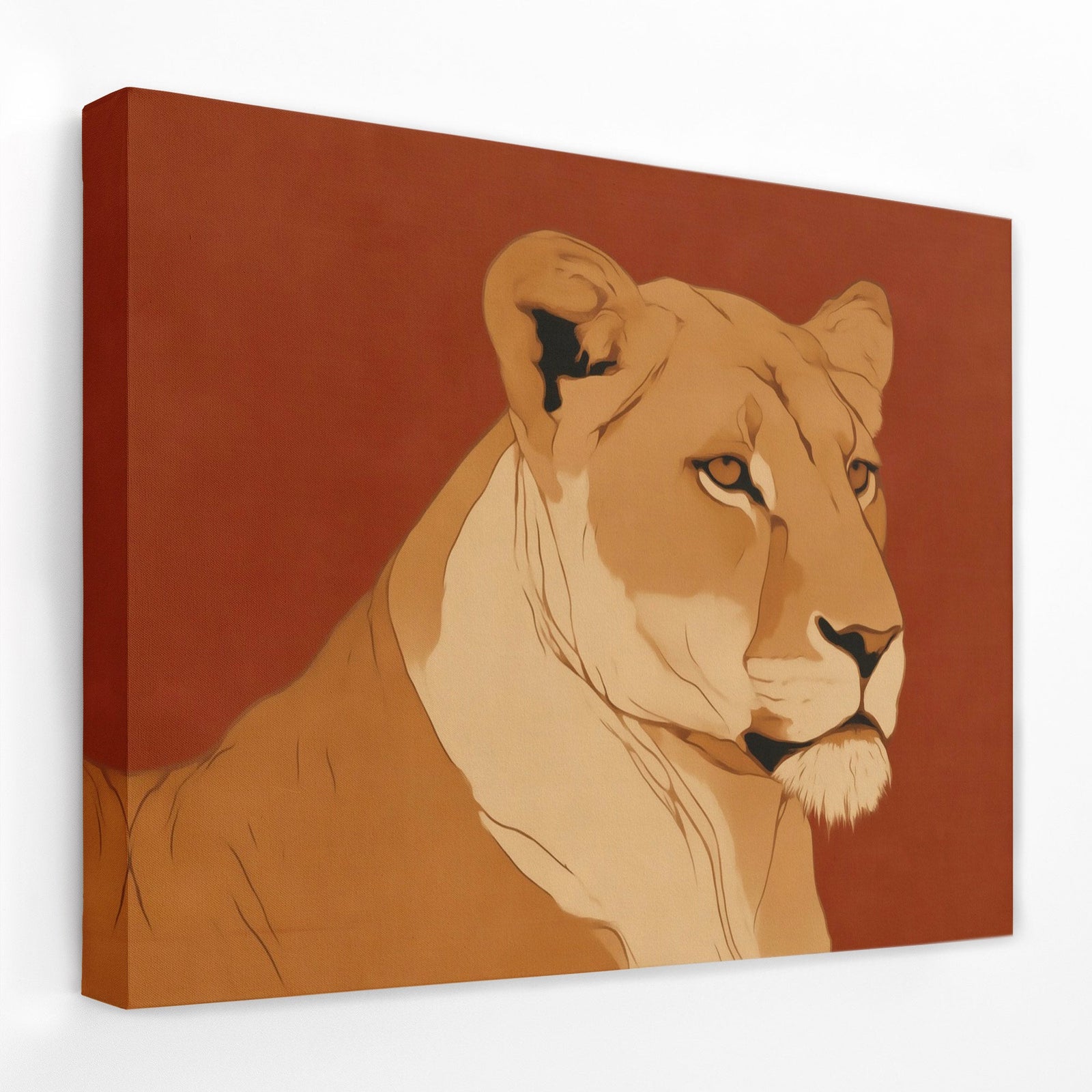 Lioness in Ember - Luxury Wall Art