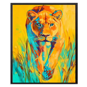 Lioness Jungle Flame - Luxury Wall Art