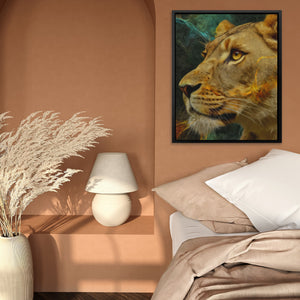 Lioness of Flame - Luxury Wall Art