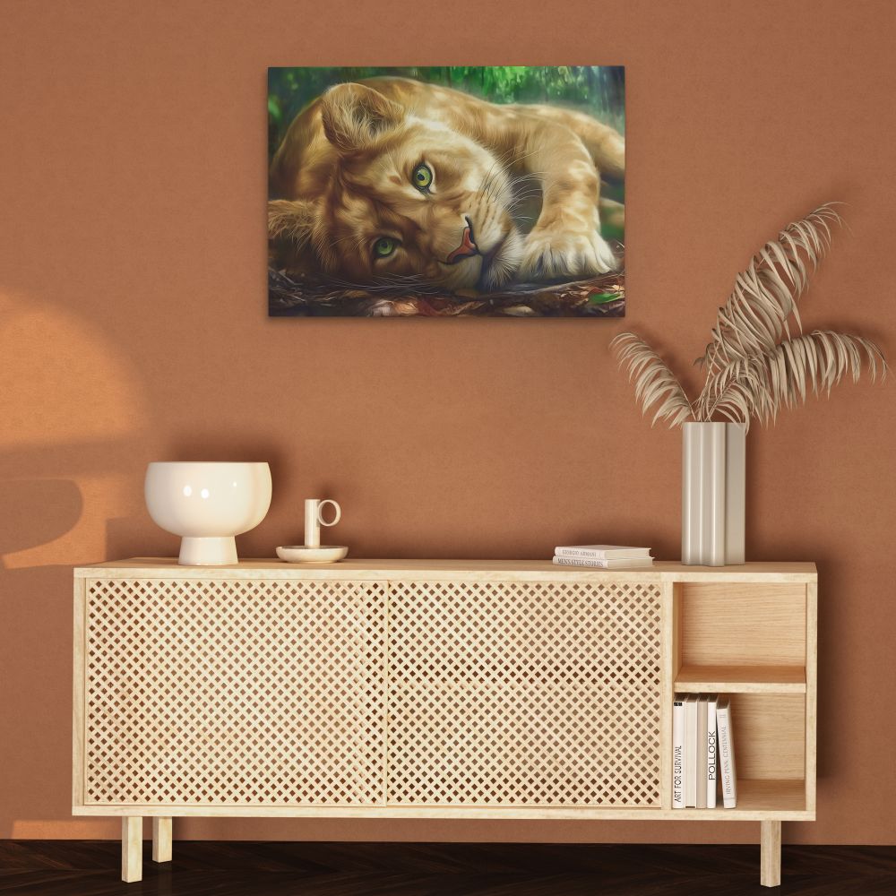 Lioness Temptation - Luxury Wall Art