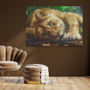 Lioness Temptation - Luxury Wall Art