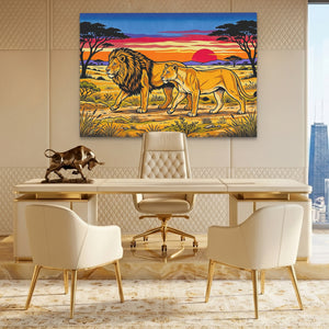 Lions African Sunset — Lions African Sunset Lux Gold Bull Land 165