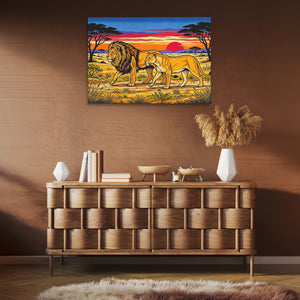 Lions African Sunset — Lions African Sunset Brown Room Clean 21