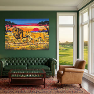 Lions African Sunset — Lions African Sunset Green Golf House Land 69