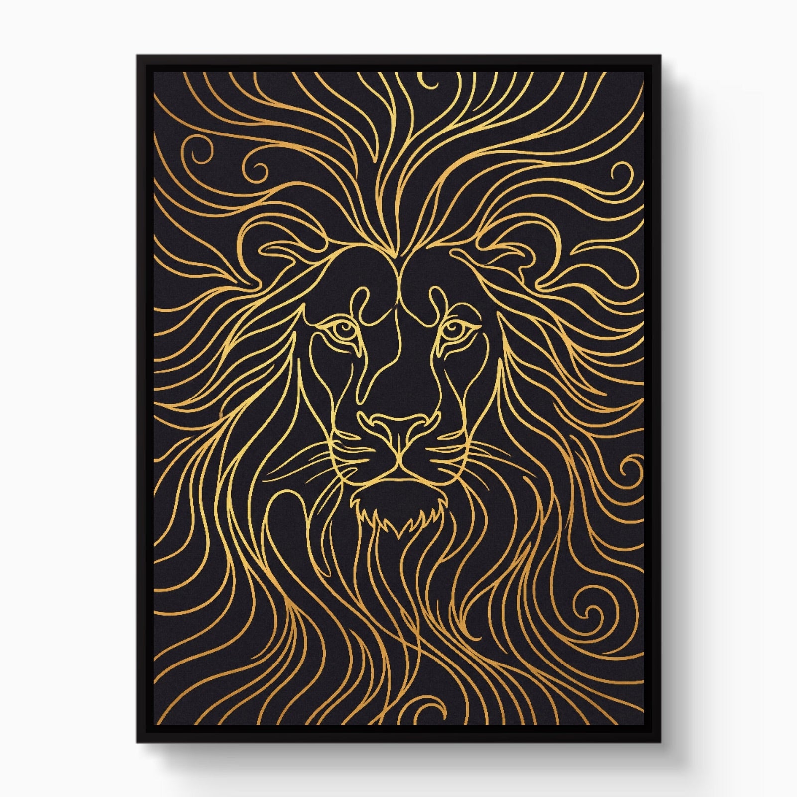 Lion's Liquid Mane - Luxury Wall Art