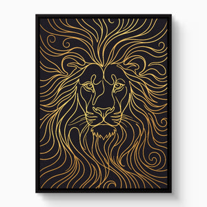 Lion's Liquid Mane - Luxury Wall Art