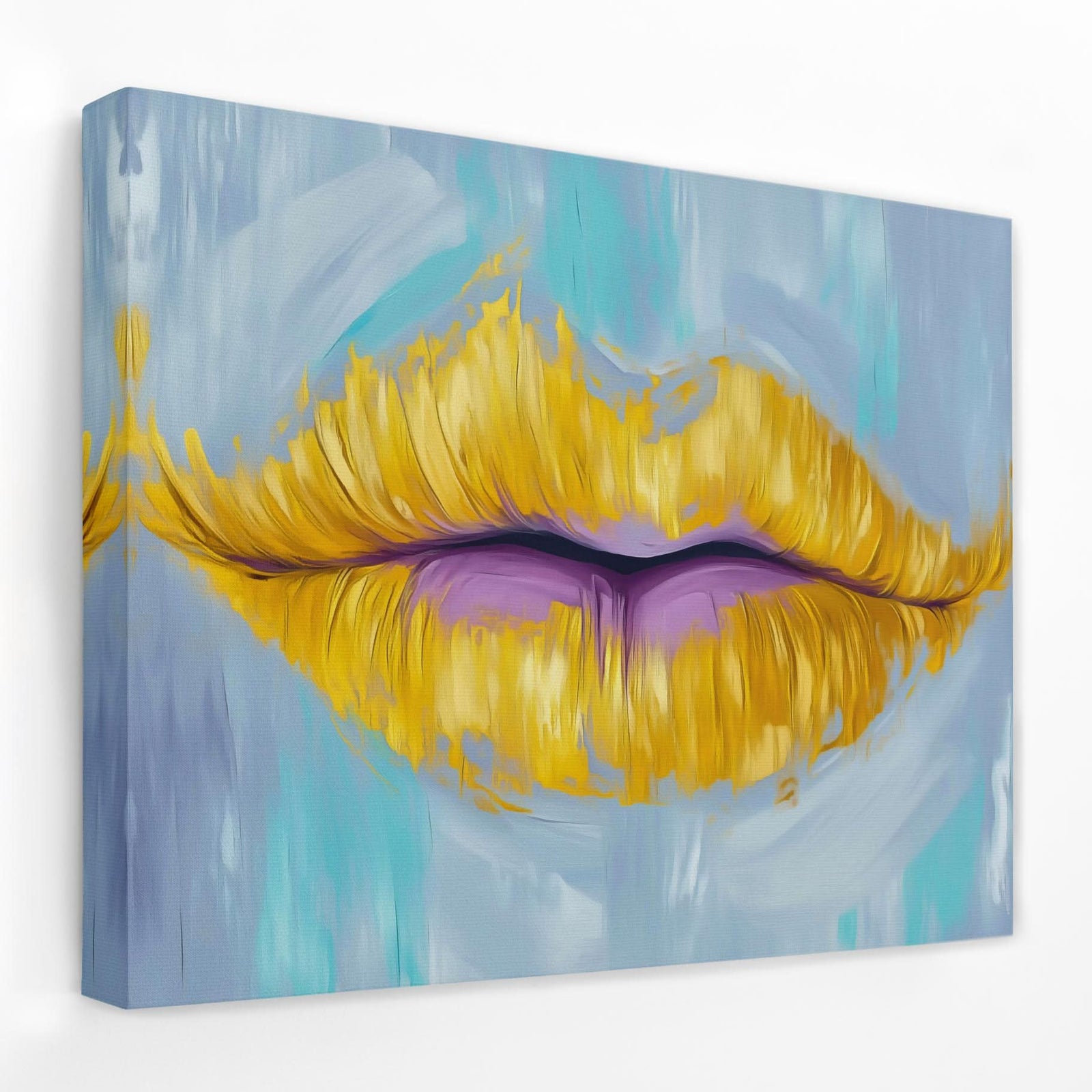 Lips of a Goddess - Bold Canvas Wall Art