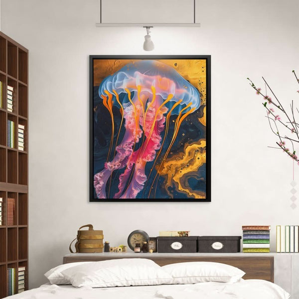 Liquid Jellyfish in a room