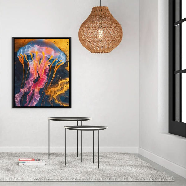 Liquid Jellyfish in a room