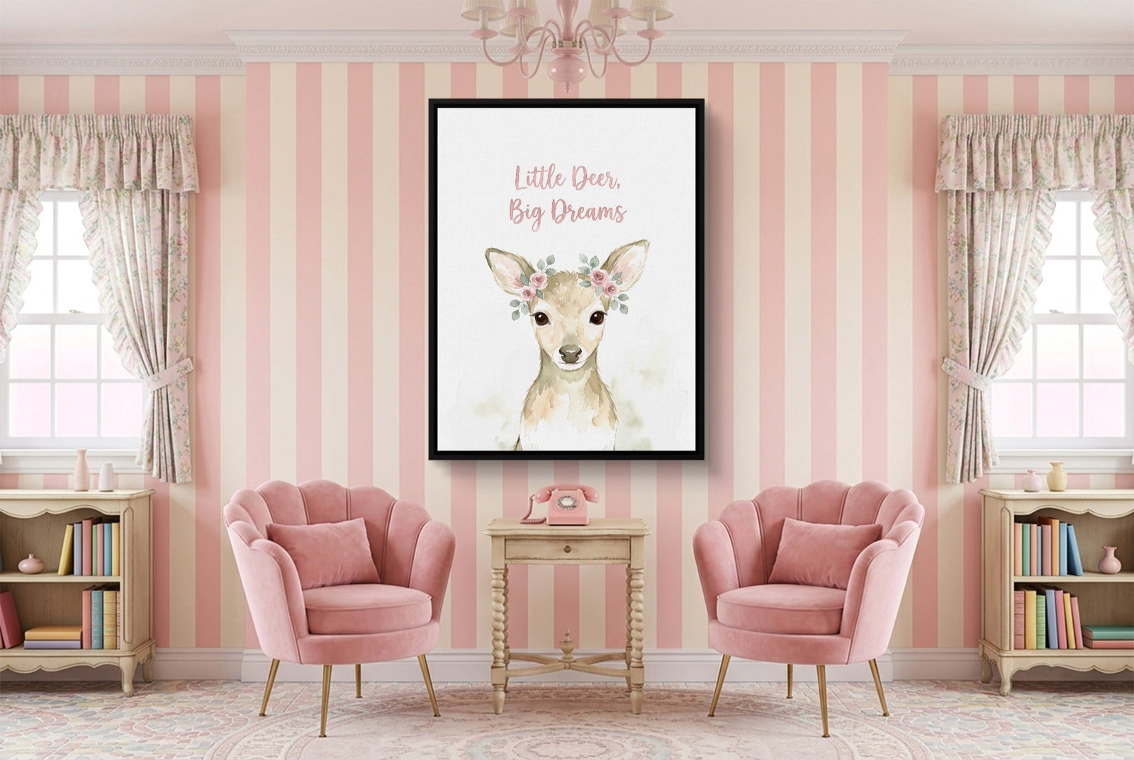 Little Deer, Big Dreams - Luxury Wall Art