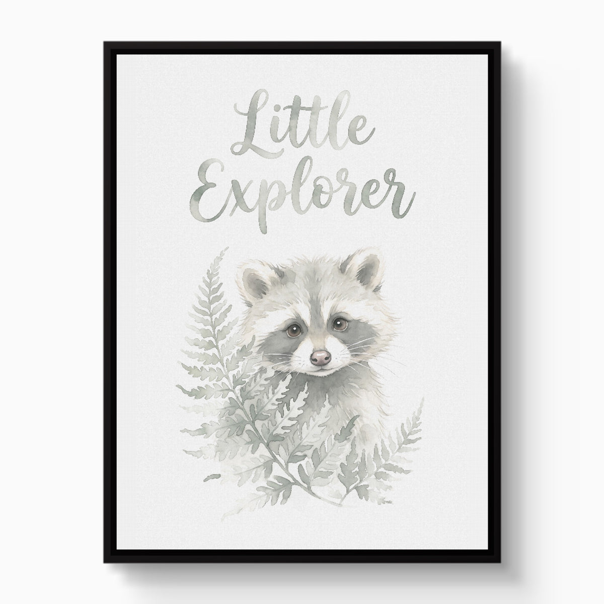 Little Explorer — little explorer white studio framed black