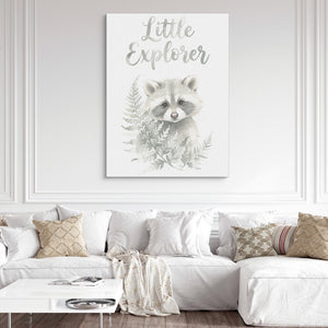 Little Explorer — little explorer sq white couch and wall 1port flush print