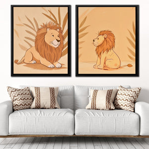 Little Lion Duo - Luxury Wall Art